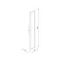 it-Lighting Folsom LED 10W 3000K Outdoor Wall Lamp Black D:45x80x600 mm 80205811
