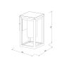 it-Lighting Annie Outdoor Wall Lamp Black 1xE27 D:150x160x270mm 80206114