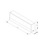 it-Lighting Gio LED 16W 3CCT Outdoor Up-Down Wall Lamp White D:46x83x331mm 80206320