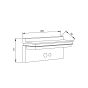 it-Lighting Narlay LED 8W 3000K Solar Outdoor Wall Lamp Black D:260x117x92mm 80206611S