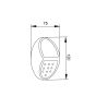 it-Lighting Moon LED 0,8W 2700K | 6500K Solar Outdoor Wall Lamp Black D:120x75x41mm 80206810S