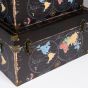 S/3 ΜΠΑΟΥΛΑ ΜΑΥΡΟ ΜΕ ΥΔΡΟΓΕΙΟΥΣ 56x34x31cm/ 48x29x25cm/ 40x24x20cm Eurolamp 810-00061