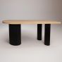 ΤΡΑΠΕΖΙ ΞΥΛΟ ΦΥΣΙΚΟ-ΜΑΥΡΟ 180x80x76.5cm Eurolamp 810-00064