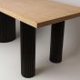 ΤΡΑΠΕΖΙ ΞΥΛΟ ΦΥΣΙΚΟ-ΜΑΥΡΟ 180x80x76.5cm Eurolamp 810-00064
