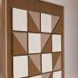 ΠΙΝΑΚΑΣ ΚΑΜΒΑΣ 3D ΤΕΤΡΑΓΩΝΑ ΚΑΦΕ - ΜΠΕΖ 60x2.9x80cm Eurolamp 812-20019