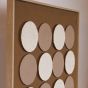 ΠΙΝΑΚΑΣ ΚΑΜΒΑΣ 3D ΚΥΚΛΟΙ ΚΑΦΕ - ΜΠΕΖ 60x2.9x80cm Eurolamp 812-20020