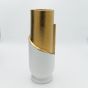 ΒΑΖΟ ΚΕΡΑΜΙΚΟ ΛΕΥΚΟ - ΧΡΥΣΟ 13.5x13.5x36.5cm Eurolamp 819-00103