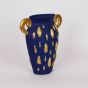 ΒΑΖΟ ΚΕΡΑΜΙΚΟ ΜΠΛΕ-ΧΡΥΣΟ 27.3x9.8x29cm Eurolamp 819-00367