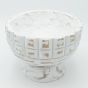 ΔΙΑΚΟΣΜΗΤΙΚΟ ΜΠΩΛ ΞΥΛΙΝΟ ΛΕΥΚΟ-ΚΑΦΕ 24x17.5cm Eurolamp 819-00403