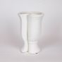 ΒΑΖΟ ΚΕΡΑΜΙΚΟ ΛΕΥΚΟ 19.5x17x29cm Eurolamp 819-00516