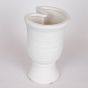 ΒΑΖΟ ΚΕΡΑΜΙΚΟ ΛΕΥΚΟ 19.5x17x29cm Eurolamp 819-00516
