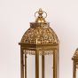 S/2 ΦΑΝΑΡΙΑ ΜΕΤΑΛΛΟ ΜΠΡΟΝΖΕ 25.5x22x62cm/ 20.5x18x46cm Eurolamp 819-00886