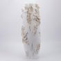 ΒΑΖΟ ΜΕ ΛΟΥΛΟΥΔΙΑ ΠΟΛΥΡΕΖΙΝ ΛΕΥΚΟ 24x24x60cm Eurolamp 819-01596