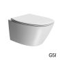 Λεκάνη Κρεμαστή MODO+/54 Swirlflush με κάλυμμα Slim Soft Close MS84C, GSI White Matt 841500SC-301