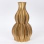 ΒΑΖΟ ΠΟΡΣΕΛΑΝΙΝΟ 3D ΧΡΥΣΟ 19x19x35cm Eurolamp 752-21098