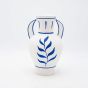 ΒΑΖΟ ΚΕΡΑΜΙΚΟ ΛΕΥΚΟ-ΜΠΛΕ 15.2x14.5x21.3cm Eurolamp 819-00225
