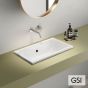 Νιπτήρας Πορσελάνης Kube 60x37 GSI White 8953-300