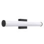 ΑΠΛΙΚΑ ΜΠΑΝΙΟΥ ΜΕΤΑΛΛΟ-ΠΛΑΣΤΙΚΟ ΟΒΑΛ LED 15W 1500Lm 3CCT(3000-4000-6000K) 600X102mm IP44 ΜΑΥΡO ARTE ILLUMINA PALΜ Eurolamp 144-80542