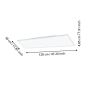 Eglo Salobrena Παραλληλόγραμμο Χωνευτό LED Panel Ισχύος 33.5W με Ρυθμιζόμενο Λευκό Φως 120x30εκ. 900047