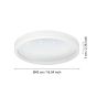 Πλαφονιέρα Οροφής Λευκή 42xH7cm LED 2700-6500K 2150lm Εφαρμογή-Τηλεχειριστήριο Eglo Montemorelos-Z 900408