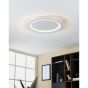 Πλαφονιέρα Οροφής Λευκή 59,5xH5cm LED 2700-6500Κ 4600lm  Ρυθμιζόμενο Εφαρμογή Τηλεχειριστήριο Eglo Padrogiano-Z  900487