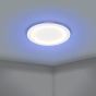Πλαφονιέρα Οροφής Λευκή 59,5xH5cm LED 2700-6500Κ 4600lm  Ρυθμιζόμενο Εφαρμογή Τηλεχειριστήριο Eglo Padrogiano-Z  900487