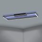 Πλαφονιέρα Οροφής 64x5cm Μεταλλική Μαύρη LED 3000-6500Κ 2600lm Ρυθμιζόμενη Τηλεχειριστήριο Eglo Calagrano-Z 900567