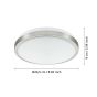 Eglo Competa Στρογγυλό Εξωτερικό LED Panel Ισχύος 22W με Θερμό Λευκό Φως 24.5x24.5εκ. 96032