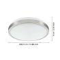 Eglo Competa Στρογγυλό Εξωτερικό LED Panel Ισχύος 22W με Θερμό Λευκό Φως 32.5x32.5εκ. 96033