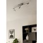 Ράγα Σποτ Τρίφωτη Ασημί 68,5xH19,5cm Led 3000K 400lm Eglo Cardillio 96181