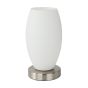 Φωτιστικό Επιτραπέζιο Ø110xØ120xH225mm 1xΕ27 Νίκελ Σατινέ Eglo Batista 3 97589