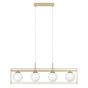 Eglo Vallaspra Μοντέρνο Κρεμαστό Φωτιστικό Πολύφωτο Ράγα για 4 Λαμπτήρες E14 σε Χρυσό Χρώμα 97793