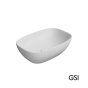 Νιπτήρας Πορσελάνης Nubes 50x35 GSI White Matt 9784-301