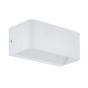 Φωτιστικό Τοίχου Λευκό Αλουμίνιο L20xA9xH8cm LED 3000K 1300lm Eglo Sania 98422
