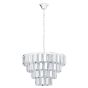Eglo Erseka Πολυέλαιος 7xE14 Ø5cm με Κρύσταλλα Διάφανος 99094 99094