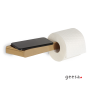 Χαρτοθήκη με Εταζέρα Shift Geesa Brushed Gold 9924-201