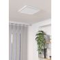 Πλαφονιέρα Λευκή Τετράγωνη 28,5cm IP44 LED Panel 20w 3000K 2400lm Eglo Fueva 5 99268
