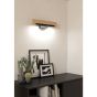 Φωτιστικό Απλίκα Επιτοίχια  L440xA75xH105mm Led 1x9,6w 1050lm Warm White Μαύρο-Ξύλο Eglo Camacho 99294