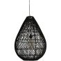 ΦΩΤΙΣΤΙΚΟ ΚΡΕΜΑΣΤΟ ΜΟΝΟΦΩΤΟ Ε27 MAX 60W 370X500mm RATTAN ΜΑΥΡΟ ARTE ILLUMINA KAI Eurolamp 144-33020