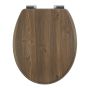 Καπάκι Λεκάνης ORZECH από MDF Walnut 37.3x45.5x4cm AWD02181065 AWD02181065