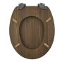 Καπάκι Λεκάνης ORZECH από MDF Walnut 37.3x45.5x4cm AWD02181065 AWD02181065