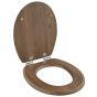 Καπάκι Λεκάνης ORZECH από MDF Walnut 37.3x45.5x4cm AWD02181065 AWD02181065