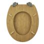 Καπάκι Λεκάνης BAMBOO από MDF Φυσικό 37.3x45.5x5.7cm AWD02181598 AWD02181598