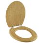 Καπάκι Λεκάνης BAMBOO από MDF Φυσικό 37.3x45.5x5.7cm AWD02181598 AWD02181598