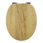 Καπάκι Λεκάνης AMARGURA από MDF Φυσικό 37.6x45.5x5.5cm AWD02181977  AWD02181977