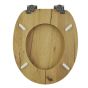 Καπάκι Λεκάνης AMARGURA από MDF Φυσικό 37.6x45.5x5.5cm AWD02181977  AWD02181977