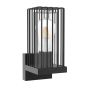 Επιτοίχιο Φωτιστικό Εξ.Χώρου IP54 H28,2x10,5x13,5cm 1xE27 Χυτό Αλουμίνιο Γραφίτης Sun Light CELDA-1W