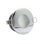 InLight Χωνευτό σποτ από χρώμιο μέταλλο 1XGU10 IP44 D:8cm Χ0008-CH