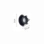 InLight Χωνευτό σποτ από μαύρο μέταλλο 1XGU10 D:8cm Χ0010-BL
