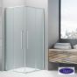 C.ENTRY DEVON ELLI 90x90 (87,5-89 x 87,5-89 εκ.) CLEAN-GLASS CHROME CL90C-100
